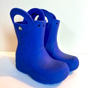 CROCS Toddler Blue Rain Boots